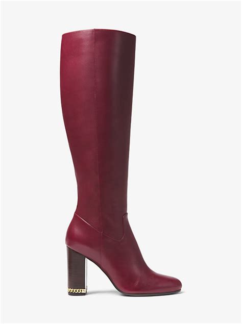 walker knee high boot michael michael kors|michael kors rue leather boot.